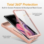 YOUMAKER Galaxy Note 9 Kickstand Klf (MIL-STD-810G)-Rose Gold