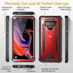 YOUMAKER Galaxy Note 9 Kickstand Klf (MIL-STD-810G)- Red