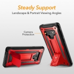 YOUMAKER Galaxy Note 9 Kickstand Klf (MIL-STD-810G)- Red