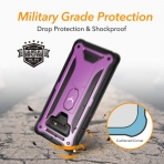 YOUMAKER Galaxy Note 9 Kickstand Klf (MIL-STD-810G)-Purple