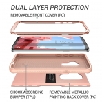 YOUMAKER Galaxy S9 Plus Rugged Klf (MIL-STD-810G)-Rose Gold