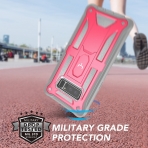 YOUMAKER Samsung Galaxy Note 8 Kemer Klipsli K�l�f (MIL-STD-810G)-Pink