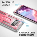 YOUMAKER Samsung Galaxy Note 8 Kemer Klipsli K�l�f (MIL-STD-810G)-Pink