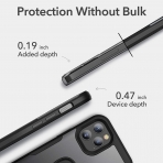 YOUMAKER iPhone 12 Slim Fit Klf (MIL-STD-810G)-Black