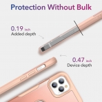 YOUMAKER iPhone 12 Slim Fit Klf (MIL-STD-810G)-Rose