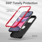 YOUMAKER iPhone 12 Pro Max Slim Fit Klf (MIL-STD-810G)-Red