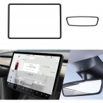 Yeapop Tesla 3/Y Uyumlu Tablet ve Dikiz Ayna Koruyucu-Black