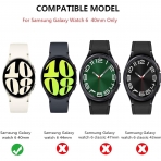 Yitkor Samsung Galaxy Watch 6 40mm Bumper Klf-Pink/White