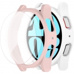 Yitkor Samsung Galaxy Watch 6 40mm Bumper Klf-Pink/White