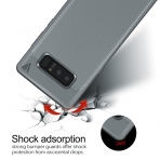 YockTec Samsung Galaxy Note 8 Deri Kapak Klf-Grey