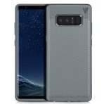 YockTec Samsung Galaxy Note 8 Deri Kapak Klf-Grey