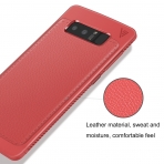 YockTec Samsung Galaxy Note 8 Deri Kapak Klf-Red