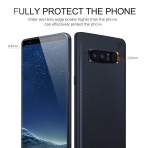 YockTec Samsung Galaxy Note 8 Deri Kapak Klf-Dark Blue  