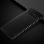 YockTec Samsung Galaxy Note 8 Deri Kapak Klf-Black