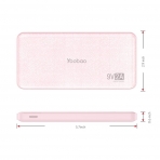 Yoobao Q12 H�zl� �arj/Ta��nabilir Batarya (12000 mAh)-Pink