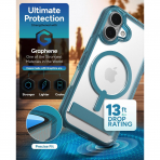 ZAGG Apple iPhone 16 Santa Cruz Snap Klf -Retro Blue