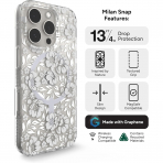 ZAGG Apple iPhone 16 Pro Milan Snap Klf -Floral White