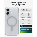 ZAGG Apple iPhone 17 Milan Snap Klf -Silver