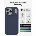 ZAGG Apple iPhone 17 Pro Max Luxe Snap K�l�f-Blue Navy