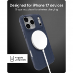 ZAGG Apple iPhone 17 Pro Max Luxe Snap K�l�f-Blue Navy