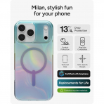 ZAGG Apple iPhone 17 Pro Max Milan Snap K�l�f -Iridescent Bubble