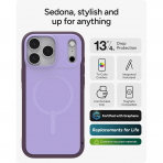 ZAGG Apple iPhone 17 Pro Max Sedona Snap K�l�f-Purple Dusty Grape