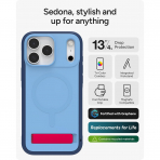ZAGG Apple iPhone 17 Pro Max Sedona Snap K�l�f- Blue Royal Ember