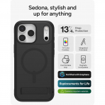 ZAGG Apple iPhone 17 Pro Max Sedona Snap K�l�f-Pitch Black