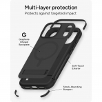 ZAGG Apple iPhone 17 Pro Max Sedona Snap K�l�f-Pitch Black