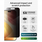 ZAGG iPhone 17 Pro Max XTR Privacy Ekran Koruyucu 