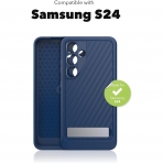 ZAGG Gear4 Everest Serisi Galaxy S24 Standl Klf-Navy 