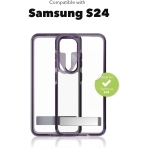 ZAGG Gear4 Santa Cruz Serisi Galaxy S24 Standl Klf-Grape 