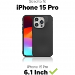 ZAGG Luxe Snap Serisi Apple iPhone 15 Pro MagSafe Uyumlu Klf-Black