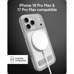 ZAGG Milan iPhone 18 Pro Max Standl� K�l�f-Silver Glitter