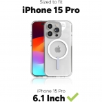 ZAGG Palace Snap Serisi Apple iPhone 15 Pro MagSafe Uyumlu effaf Klf