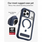 ZAGG Rainier iPhone 18 Pro Max Standl� K�l�f-Navy Blue