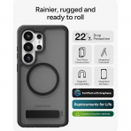 ZAGG Samsung Galaxy S26 Ultra Rainier Snap K�l�f-Smoke Black