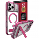 ZAGG Santa Cruz iPhone 18 Pro Max Standl� K�l�f-Raspberry Pink