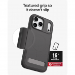 ZAGG Sedona iPhone 18 Pro Max Standl� K�l�f-Gray