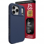 ZAGG Teton iPhone 18 Pro Max Kemer Klipsli K�l�f-Navy Blue