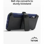 ZAGG Teton iPhone 18 Pro Max Kemer Klipsli K�l�f-Navy Blue
