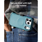 ZAGG Teton iPhone 18 Pro Max Kemer Klipsli K�l�f-Navy Blue
