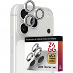 ZAGG iPhone 18 Pro Kamera Lens Koruyucu-Silver Glitter