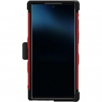 Zizo Bolt Serisi Samsung Galaxy S22 Ultra Klf (MIL-STD-810G)-Red/Black