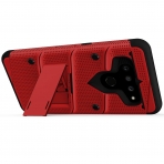 ZIZO LG V50 ThinQ Bolt Serisi Klf (MIL-STD-810G)-Red Black