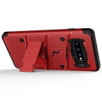 ZIZO Samsung Galaxy S10 Bolt Serisi Klf (MIL-STD-810G)-Red