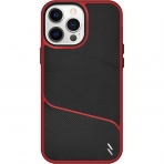 Zizo iPhone 13 Pro Max Division Serisi Klf (MIL-STD 810G)-Black/Red