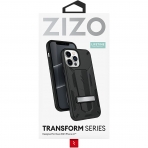 Zizo iPhone 13 Pro Max Transform Serisi Klf (MIL-STD 810G)-Black/Black