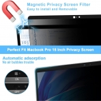 ZOEGAA Privacy MacBook Pro Ekran Koruyucu(15 in)