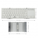 ZeroLemon Katlanabilir Bluetooth Klavye (White)